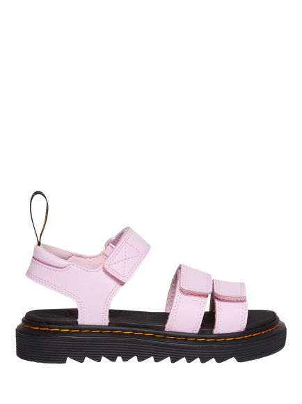 Dr. Martens Kids' Klaire Leather Open Toe Sandals, Pink, Pink