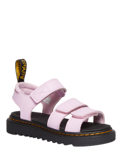 Dr. Martens Kids' Klaire Leather Open Toe Sandals, Pink - view 2, Pink