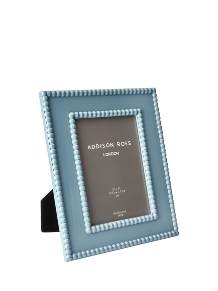 Addison Ross Bobbin Lacquer Photo Frame, 5 x 7" (13 x 18cm), Chambray