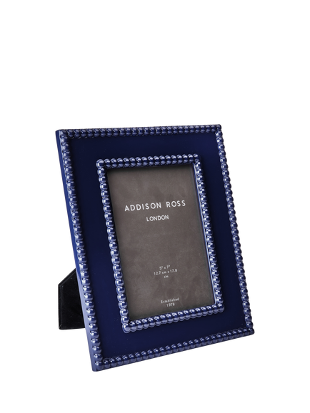Addison Ross Bobbin Lacquer Photo Frame, 5 x 7" (13 x 18cm), Navy