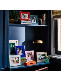 Addison Ross Bobbin Lacquer Photo Frame, 5 x 7" (13 x 18cm) - view 2, Navy