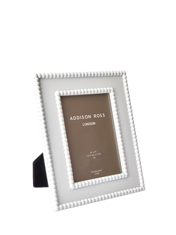 Addison Ross Bobbin Lacquer Photo Frame, 5 x 7" (13 x 18cm), White