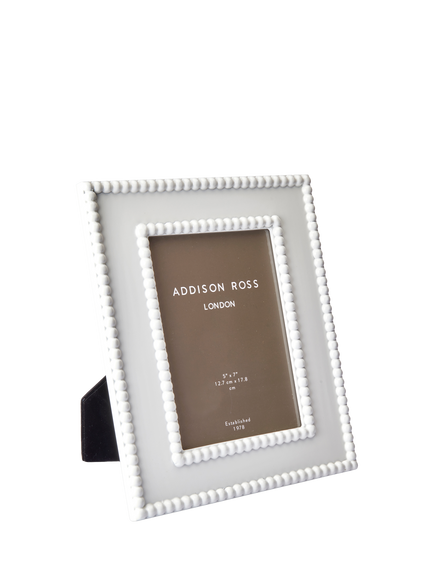 Addison Ross Bobbin Lacquer Photo Frame, 5 x 7" (13 x 18cm), White