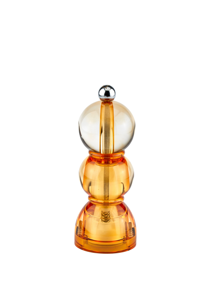 Addison Ross Bobbin Acrylic Salt/Pepper Mill, H14cm, Amber