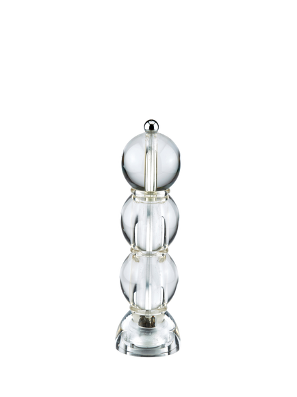 Addison Ross Bobbin Acrylic Salt/Pepper Mill, H24cm, Icy White