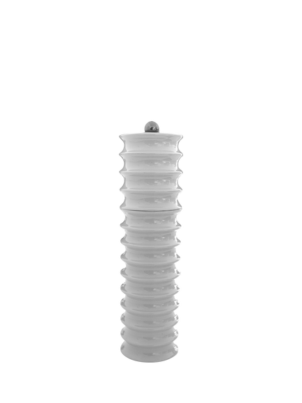 Addison Ross Twister Salt/Pepper Mill, H24cm, White