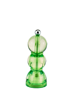 Addison Ross Bobbin Acrylic Salt/Pepper Mill, H14cm, Green
