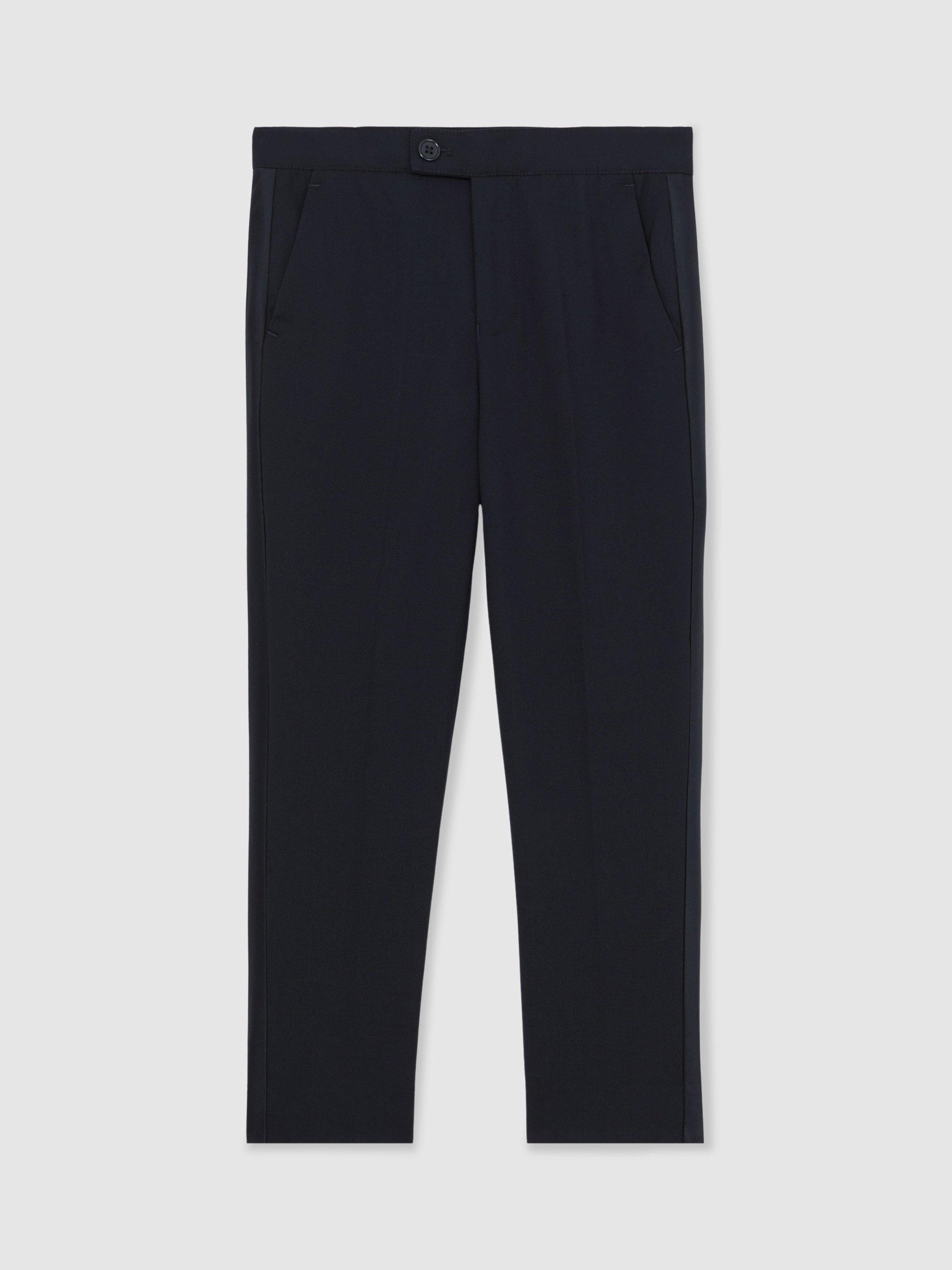 Product image 3 of 5, which shows Reiss Kids' Knightsbridge Wool Blend Tailored Trousers, Navy, 4-5 years