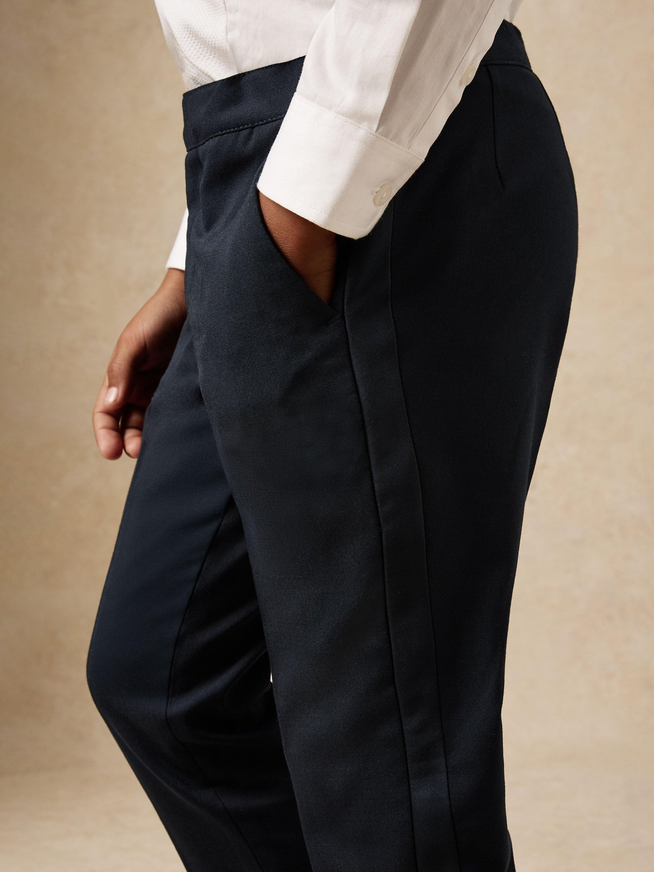 Product image 5 of 5, which shows Reiss Kids' Knightsbridge Wool Blend Tailored Trousers, Navy, 4-5 years