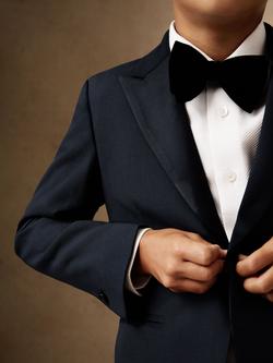 Reiss Kids' Knightsbridge Wool Blend Tailored Blazer, Navy - view 2, Navy