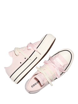 Converse Chuck Taylor All Star Lift Pretty Platform Trainers, Pink/Egret - view 2, Pink/Egret