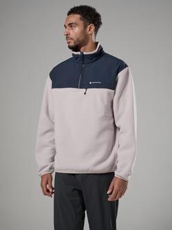 Montane Men's Roco Pull On Fleece, White/Blue, White/Blue