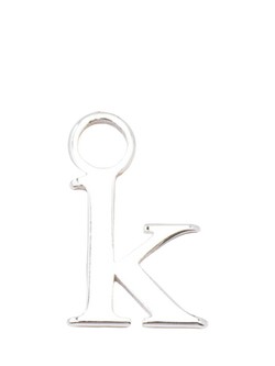 frkl. Lower Case Initial Charm, Silver, K