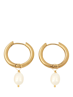 frkl. Pearl Stack Hoop Earrings, Gold, Gold