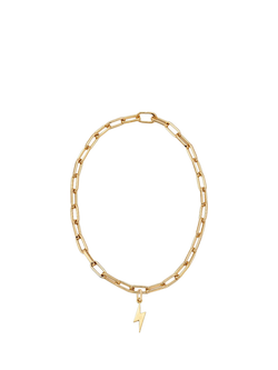 frkl. Lightning Bolt Stack Necklace, Gold, Gold