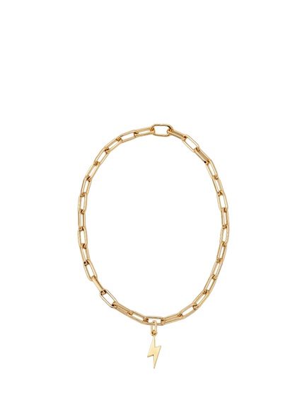 frkl. Lightning Bolt Stack Necklace, Gold, Gold