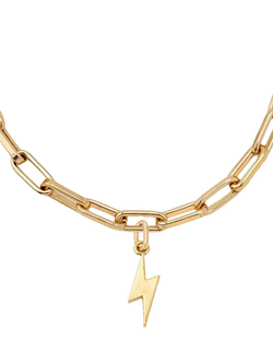 frkl. Lightning Bolt Stack Necklace, Gold - view 2, Gold