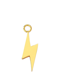 frkl. Lightning Bolt Charm, Gold, Gold