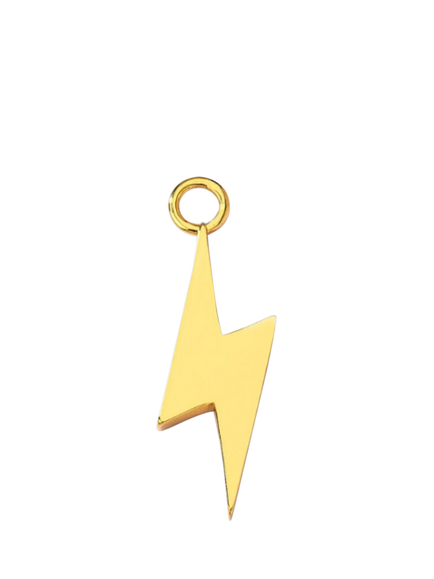 frkl. Lightning Bolt Charm, Gold, Gold