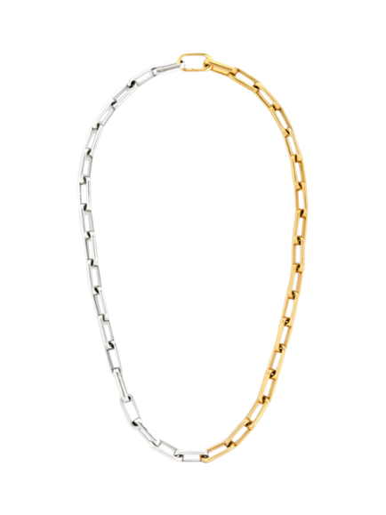 frkl. Mega Mixed Metal Necklace, Gold/Silver, Gold/Silver