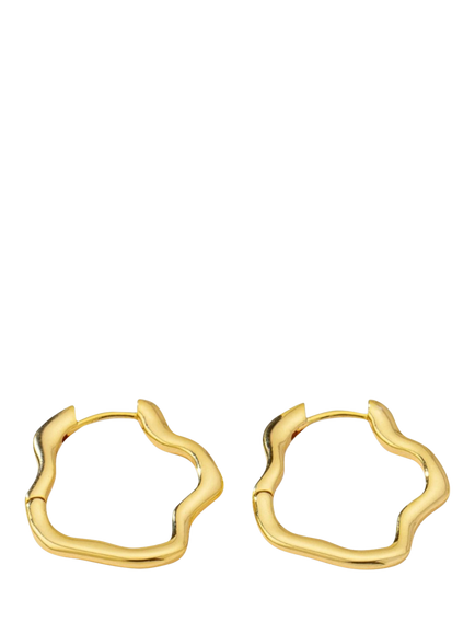 frkl. Cloud Curved Hoop Earrings, Gold, Gold