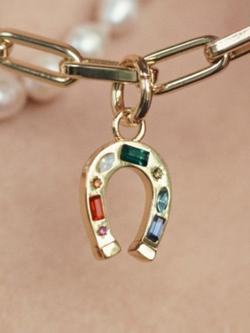 frkl. Horseshoe Crystal Charm - view 2, Gold