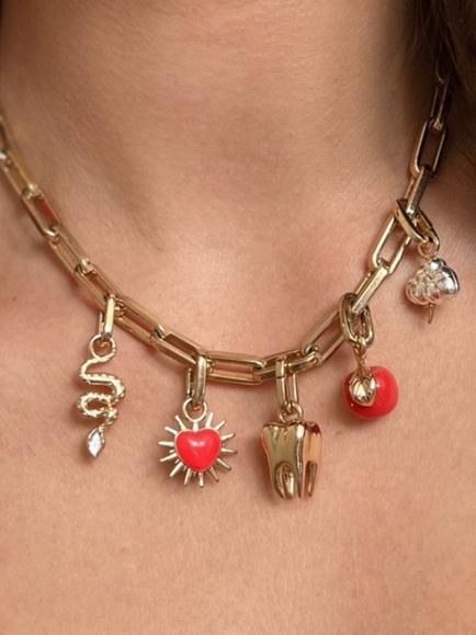 frkl. Apple Of My Eye Charm, Red - view 2, Red
