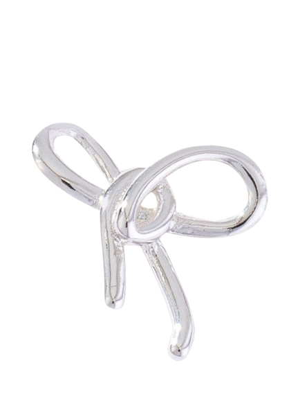 frkl. Damson Madder Bow Charm, Silver, Silver