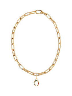 frkl. Horseshoe Stack Necklace, Gold, Gold