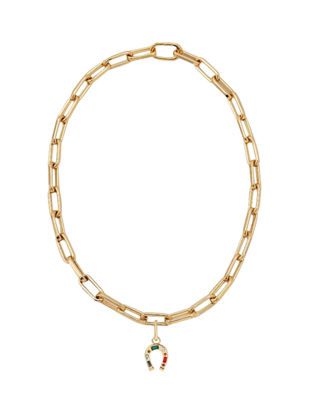 frkl. Horseshoe Stack Necklace, Gold, Gold