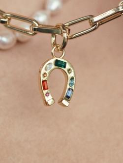 frkl. Horseshoe Stack Necklace, Gold - view 2, Gold