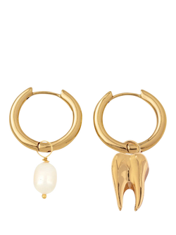 frkl. Sweet Tooth Earring Stack, Gold, Gold