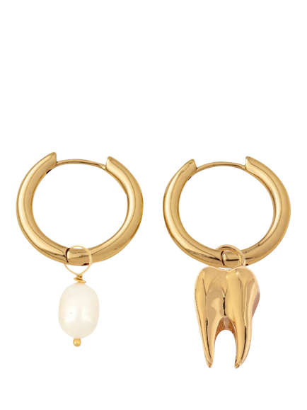 frkl. Sweet Tooth Earring Stack, Gold, Gold