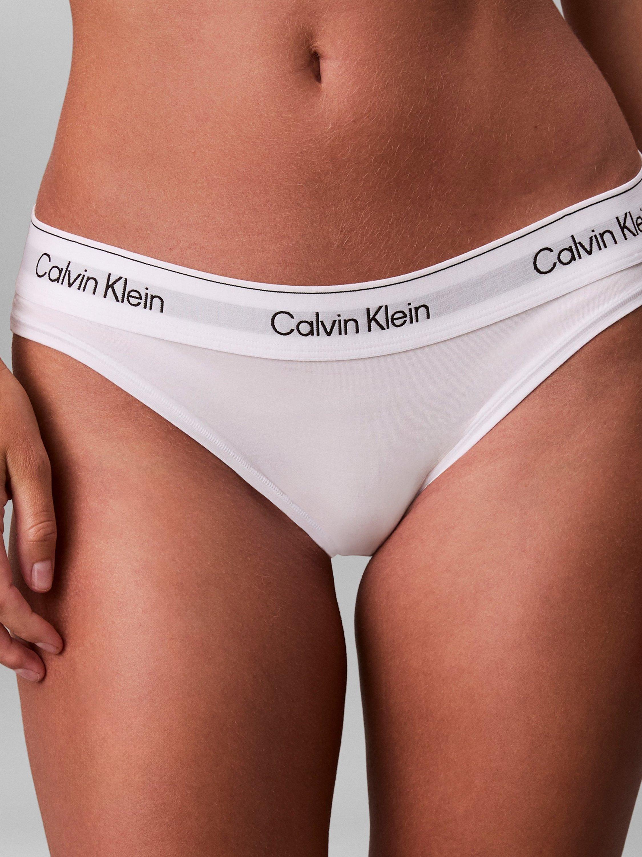 Product image 4 of 7, which shows Calvin Klein Icon Cotton Modal Bikini Knickers, White, S