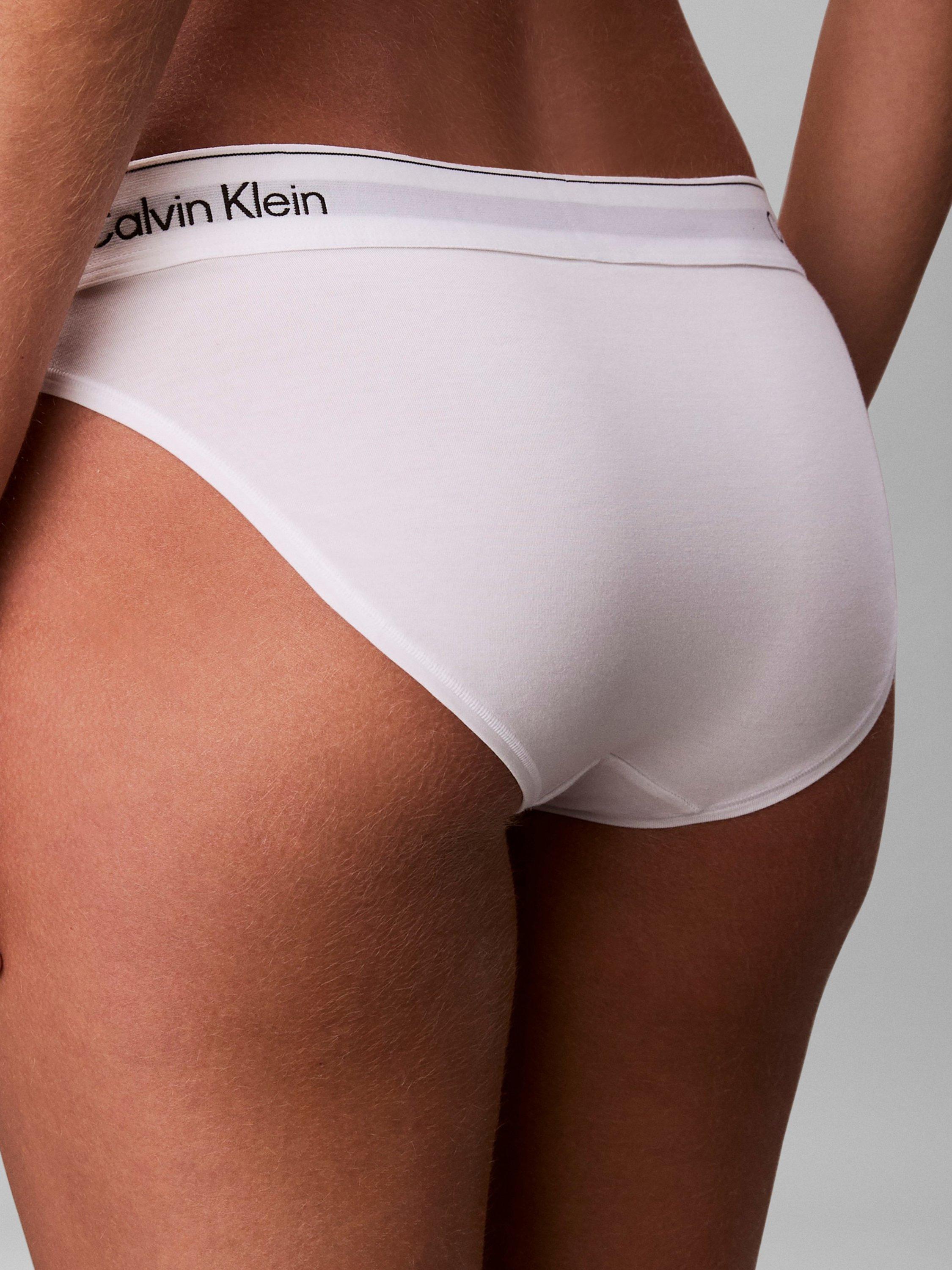 Product image 5 of 7, which shows Calvin Klein Icon Cotton Modal Bikini Knickers, White, S