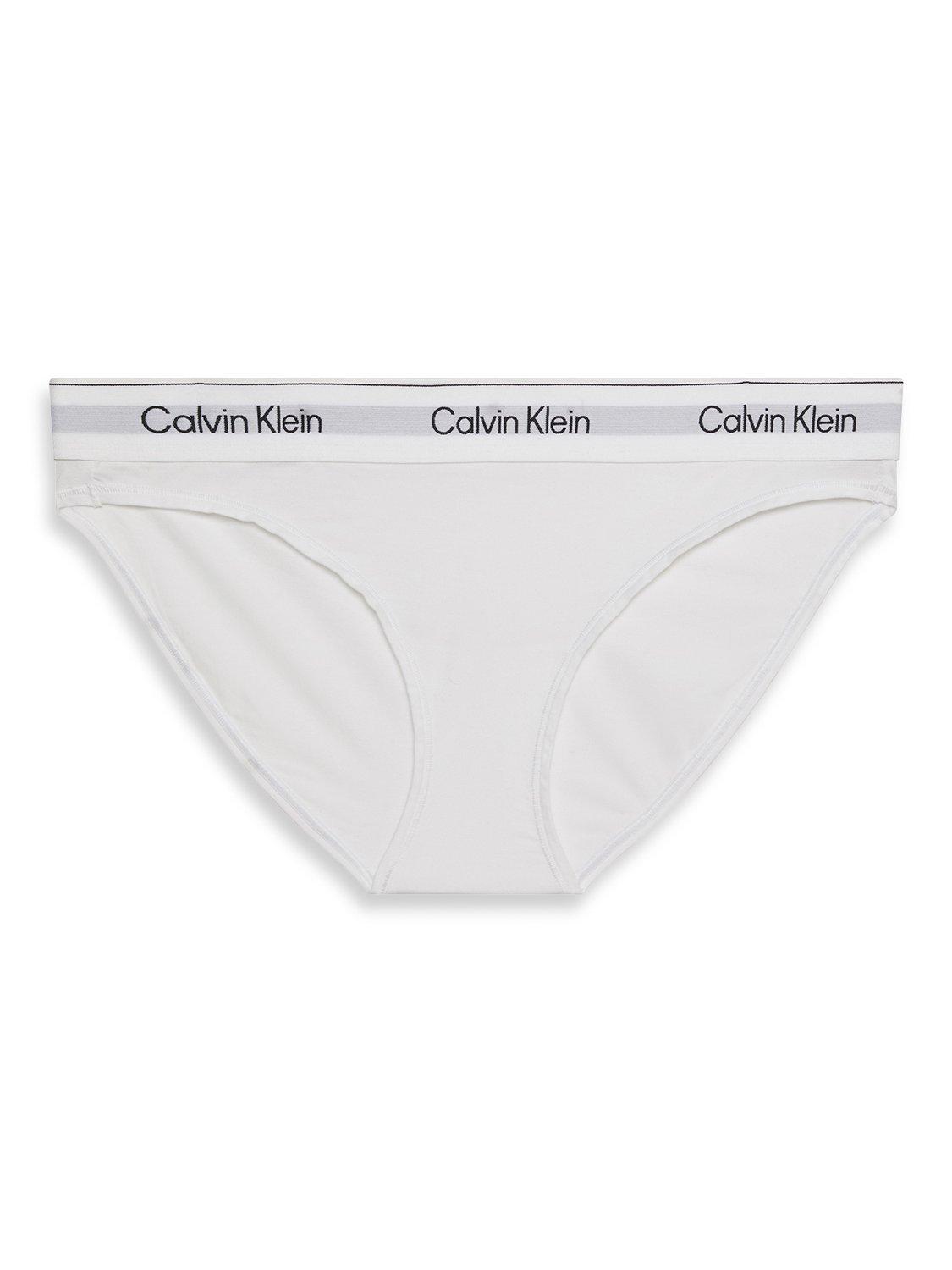 Product image 7 of 7, which shows Calvin Klein Icon Cotton Modal Bikini Knickers, White, S