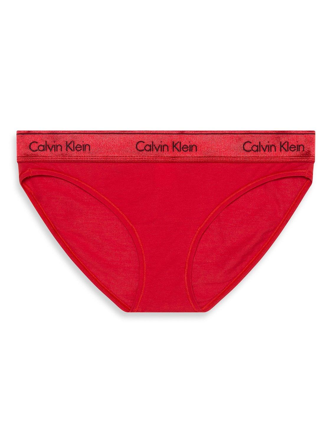 Product image 1 of 1, which shows Calvin Klein Icon Cotton Modal Bikini Knickers, Adrenaline Rush, XS