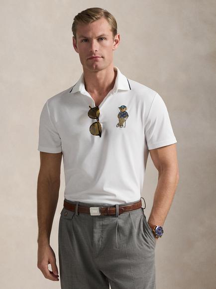 RLX Polo Bear Polo Shirt, Ceramic White