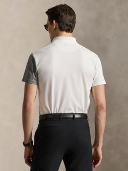 Polo Golf by Ralph Lauren Regular Fit Short Sleeve Colour Block Polo Shirt, Peak Grey Multi - view 2, Peak Grey Multi