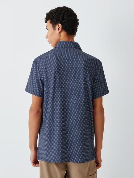 RLX Regular Fit Short Sleeve Knit Polo Shirt, Refined Navy - view 2, Ref Navy Mag Dm