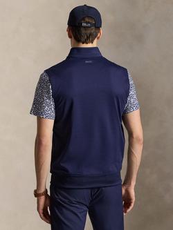 Polo Golf by Ralph Lauren Half-Zip Knitted Gilet, Refined Navy - view 2, Refined Navy