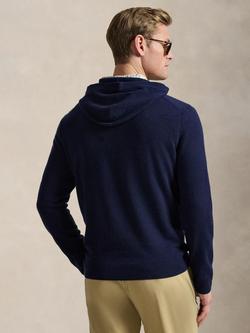 Polo Golf by Ralph Lauren Cashmere Knit Hoodie, Refined Navy - view 2, Refined Navy