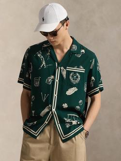 Polo Golf by Ralph Lauren Regular Fit Print Sports Shirt, Par-Tee On The Green, Par-tee On The Green