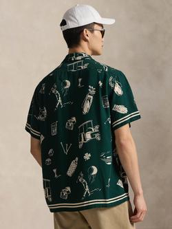 Polo Golf by Ralph Lauren Regular Fit Print Sports Shirt, Par-Tee On The Green - view 2, Par-tee On The Green