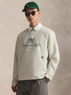 Polo Golf by Ralph Lauren Woven Pullover Jumper, Stone Pebble, Stone Pebble