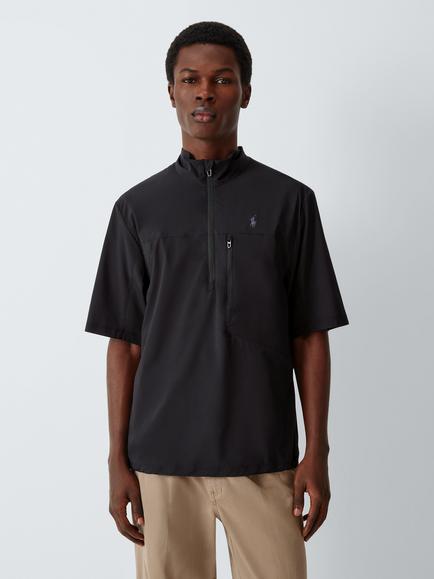 RLX Woven Half-Zip Sweatshirt, Polo Black, Polo Black