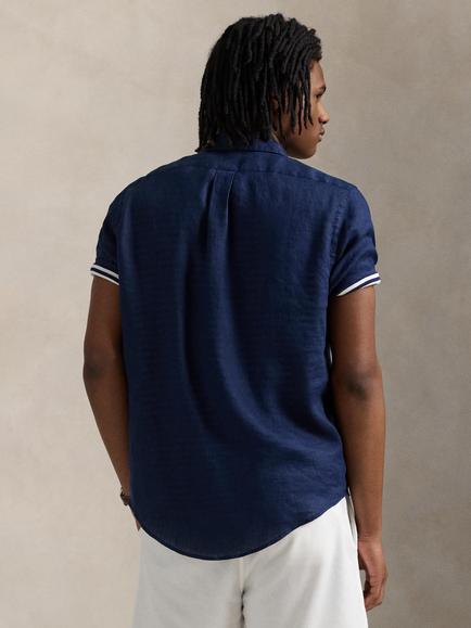 Ralph Lauren Custom Fit Sport Shirt, Newport Navy - view 2, Newport Navy