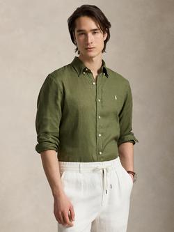 Ralph Lauren Linen Long Sleeve Shirt, Garden Trail, Garden Trail
