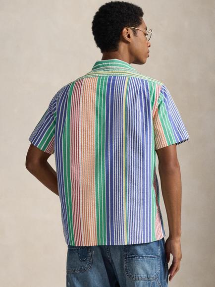 Ralph Lauren Cotton Woven Seersucker Shirt, 7148 Hb Island - view 2, 7148 Hb Island
