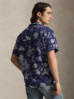 Polo Ralph Lauren Classic Fit Sailing Bear Camp Collar Shirt, 7231 Harbor Isl Bear - view 2, 7231 Harbor Isl Bear